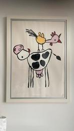 Zeefdruk Babette koe/kip, Antiek en Kunst, Kunst | Litho's en Zeefdrukken, Ophalen