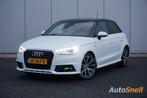 Audi A1 1.0 TFSI Sportback S-Line 2016 Automaat/ Pano/Led!, Auto's, Euro 5, A1, Zwart, Leder en Stof