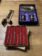 Verzilverd peper en zoutstel, cocktail stamper enz, Ophalen of Verzenden, Zilver