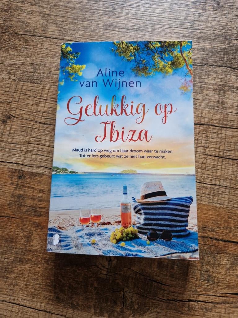 Boek gelukkig op ibiza aline van wijnen roman dromen, Boeken, Ophalen of Verzenden, Zo goed als nieuw