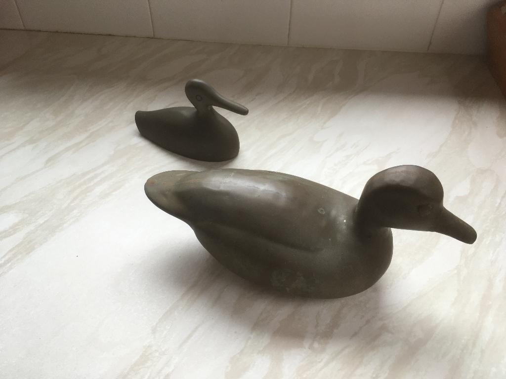koper messing eenden 2 stuks, Huis en Inrichting, Ophalen of Verzenden, Goud, Overige materialen