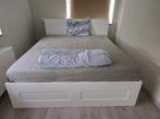 IKEA Bed + Emma Mattress, Ophalen, Tweepersoons, Zo goed als nieuw, Bedbodem