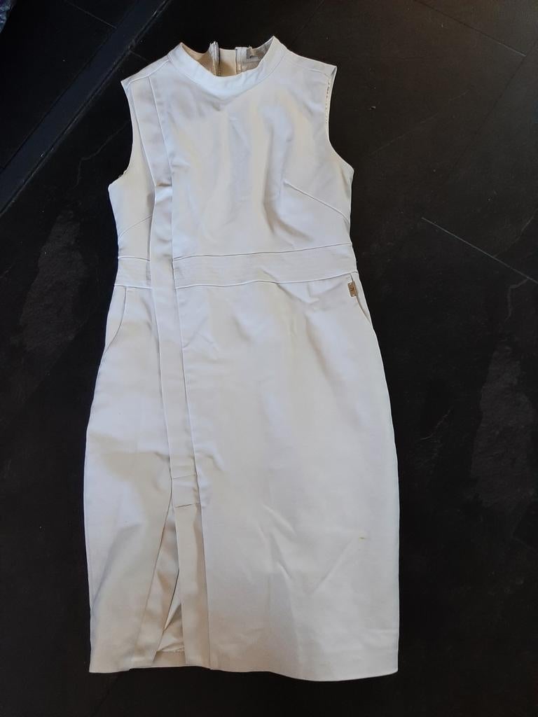 Crème jurk Josh V S, Ophalen of Verzenden, Zo goed als nieuw, Beige, Boven de knie