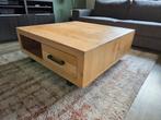 Eikenhouten salontafel, Huis en Inrichting, Tafels | Salontafels, Ophalen, Vierkant, 50 tot 100 cm, Zo goed als nieuw