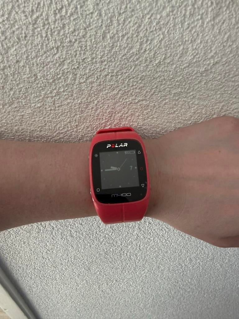 Polar M400 GPS sporthorloge met hartslagband, Ophalen of Verzenden, Afstand, Gebruikt, Waterdicht