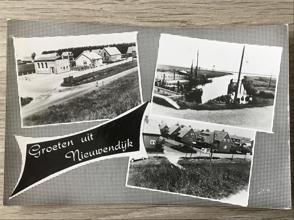 Zuid-Beijerland Nieuwendijk 3 luik ca 1970, Verzenden, 1960 tot 1980, Gelopen, Zuid-Holland