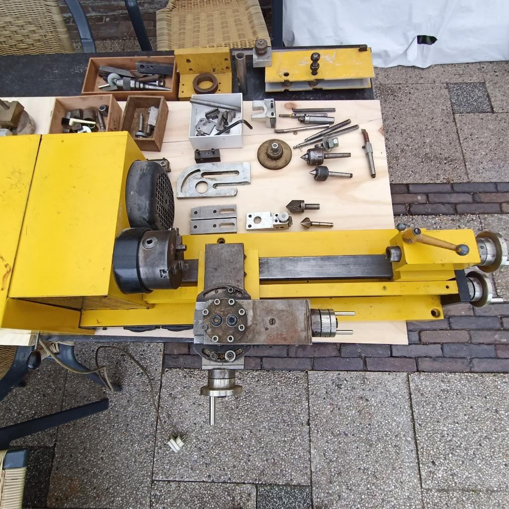 Hobbymat draaibankje, Ophalen, Gebruikt, Metaaldraaibank, Minder dan 500 mm