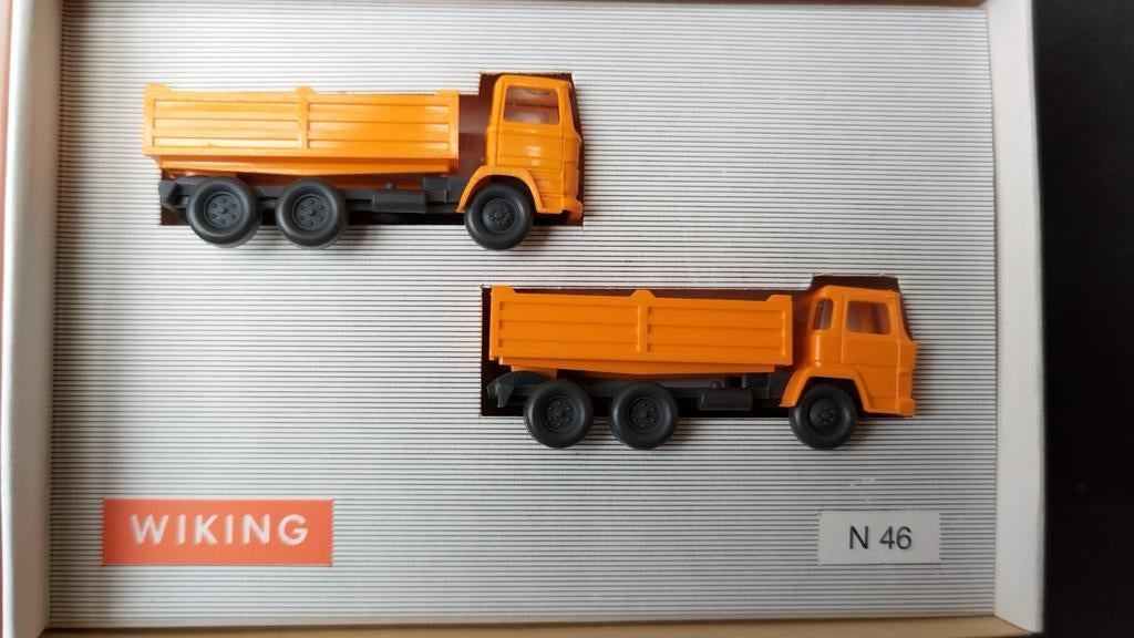 Mercedes Benz LPs en Magirus kipper 1:160 Wiking Pol, Nieuw, Bus of Vrachtwagen, Wiking@wiking.de, Unter den Eichen 8 Berlin Germany