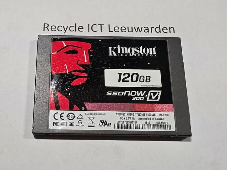 Kingston 120gb laptop ssd hdd hardeschijf ssdnow 300, Computers en Software, Harde schijven, Gebruikt, Laptop, Intern, SSD, SATA