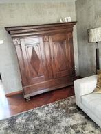 Prachtige Antieke Strak Eiken Duitse Kast., Antiek en Kunst, Antiek | Meubels | Kasten, Ophalen