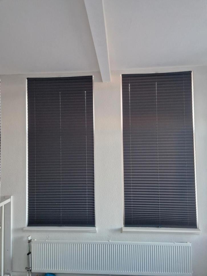 Plisségordijnen gordijnen verduisterend rolgordijn lamellen, Huis en Inrichting, Zo goed als nieuw, Minder dan 100 cm, Grijs, 50 tot 100 cm