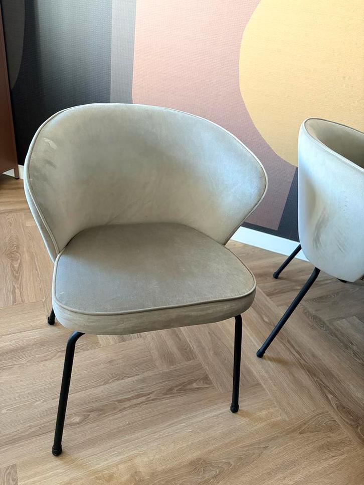 Mooie eetkamer stoelen van BePureHome, Huis en Inrichting, Stoelen, Zo goed als nieuw, Vier, Stof, Overige kleuren, Ophalen