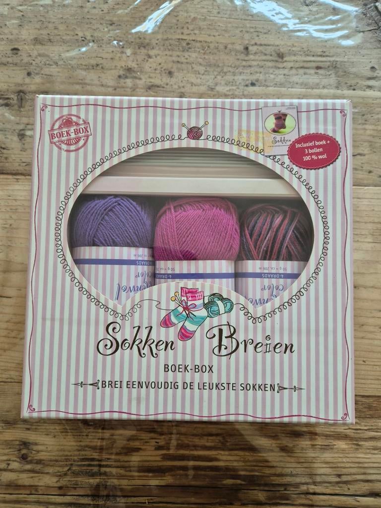 Sokken breien compleet pakket, Ophalen of Verzenden, Nieuw, Breien, Wol of Garen