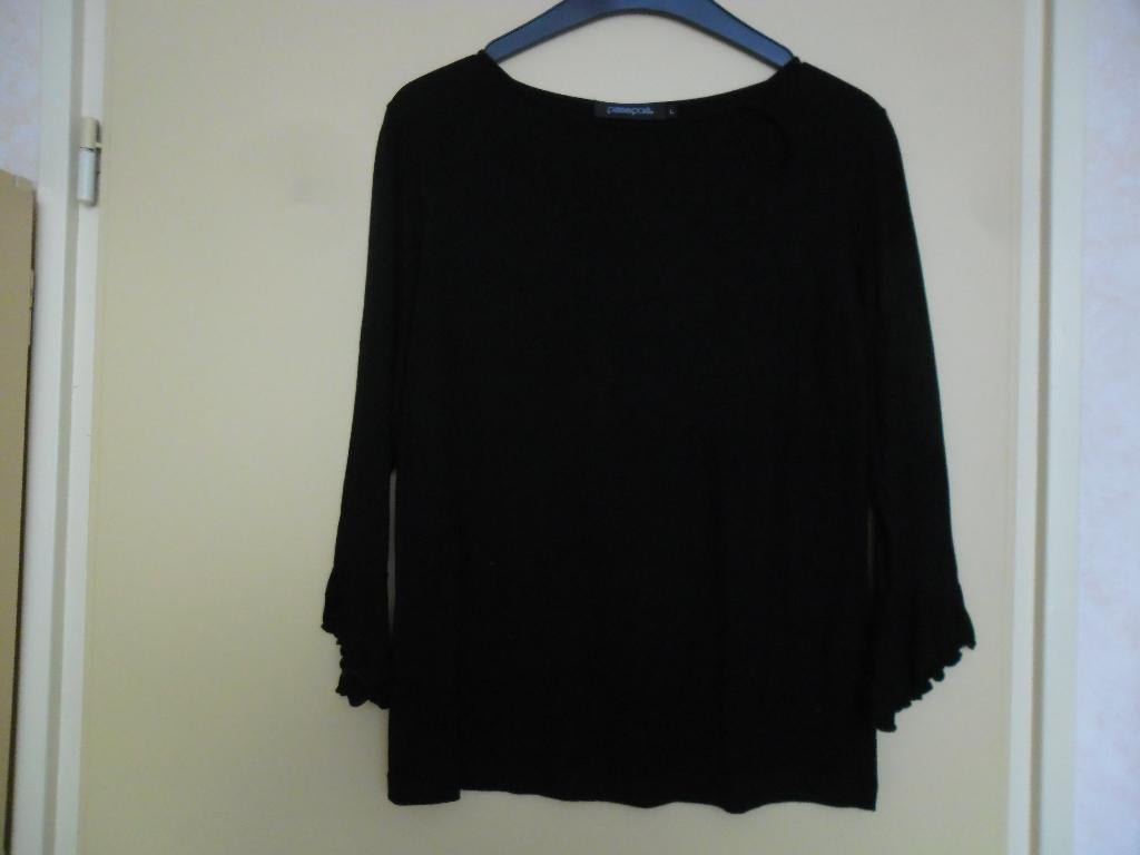 z.g.a.n. zwart dames shirt. Maat L, Kleding | Dames, T-shirts, Passport, Zwart, Maat 42/44 (L), Ophalen of Verzenden