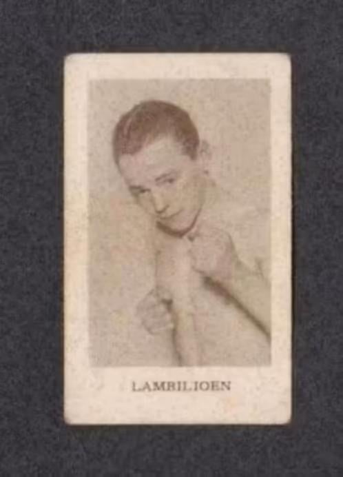 Sportplaatje Lambilioen Bokser Kampioen 1931 (212), Ophalen of Verzenden, Zo goed als nieuw