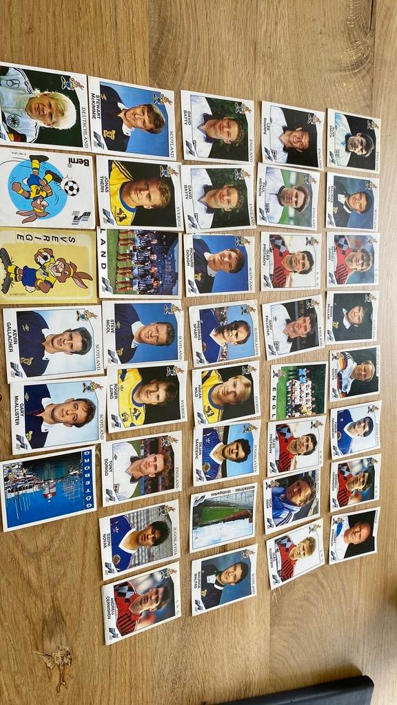 38 x panini euro 92, Ophalen of Verzenden, Zo goed als nieuw, Plaatje