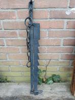 Antieke smeedijzeren haardzaag, Ophalen of Verzenden