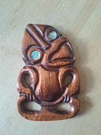 Prachtige handgesneden Maori Tiki uit Nieuw-Zeeland - Paua-o, Antiek en Kunst, Ophalen