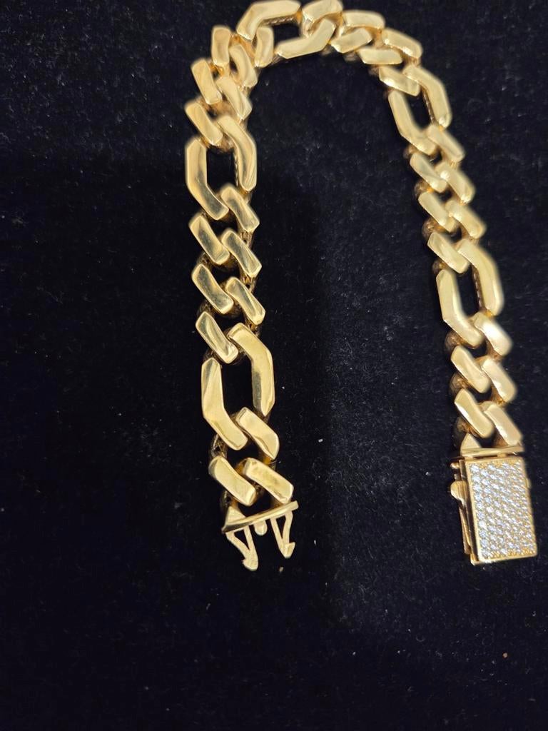 14 k gouden figaro armband 30 gram, Ophalen of Verzenden, Nieuw, Goud, Goud
