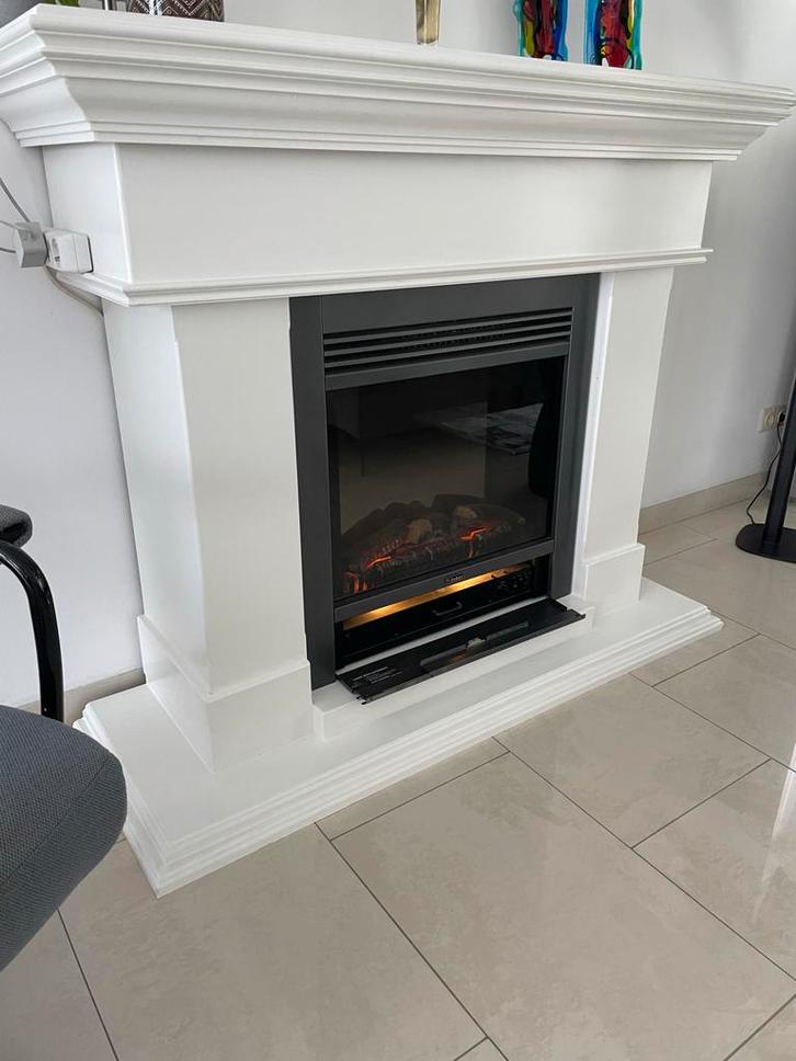 Elektrische haard met ombouw, Huis en Inrichting, Haarden, Gebruikt, Elektrische haard, Ophalen