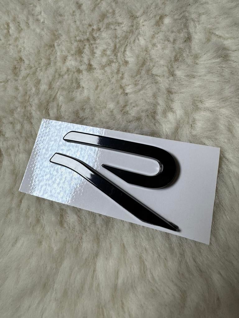 Volkswagen Golf R Logo Zwart – R Embleem Badge, Ophalen of Verzenden