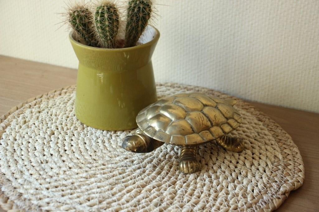 Vintage koperen schildpad, Ophalen of Verzenden