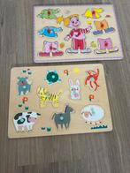 Houten puzzels, Ophalen, Minder dan 10 stukjes, Zo goed als nieuw, 6 maanden tot 2 jaar