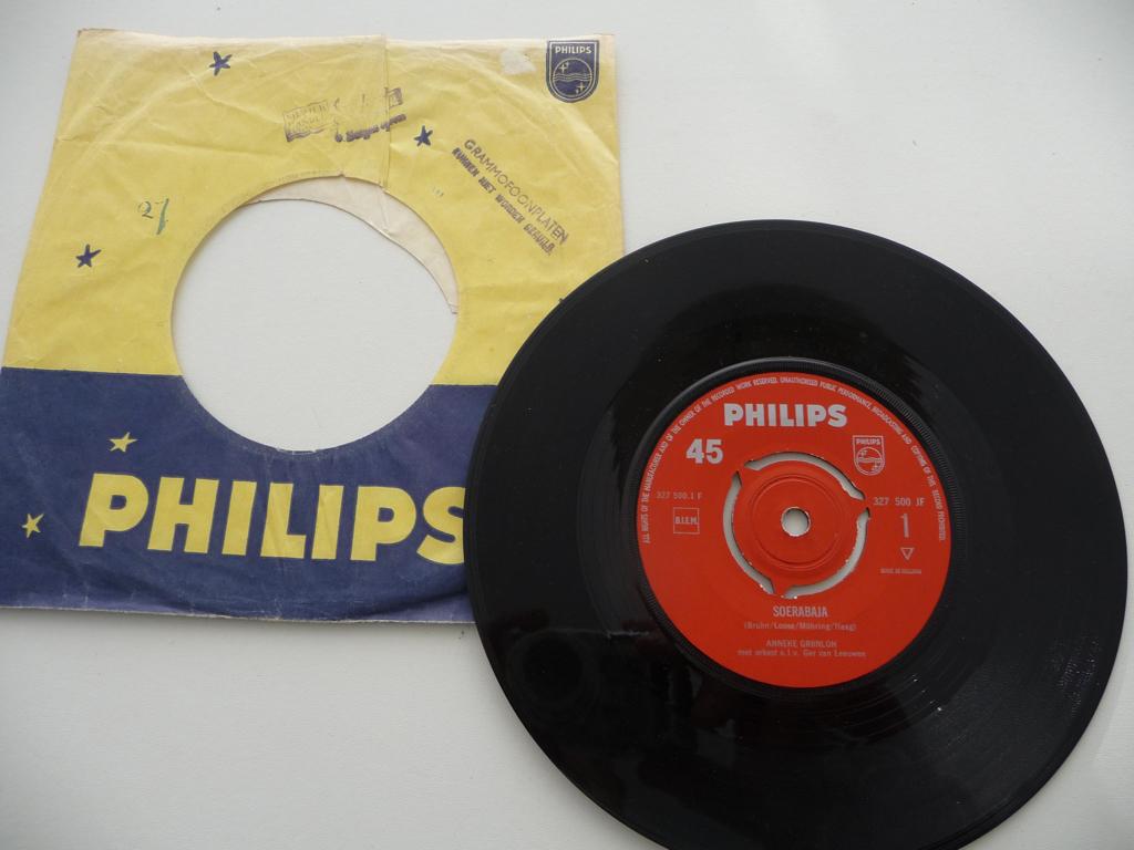 single ANNEKE GRONLOH - SOERABAJA - PHILIPS RECORDS, 1963, Gebruikt, 7 inch, Single, Ophalen of Verzenden