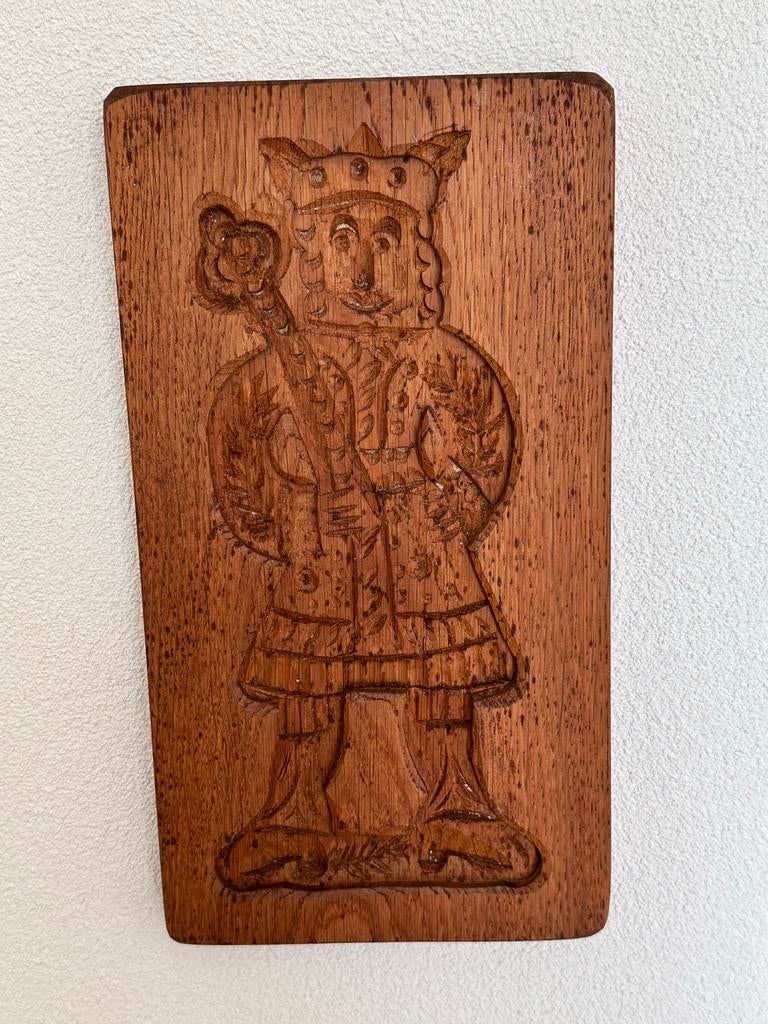 Oude Speculaasplank met Koningsmotief, Antiek en Kunst, Antiek | Keukenbenodigdheden, Ophalen