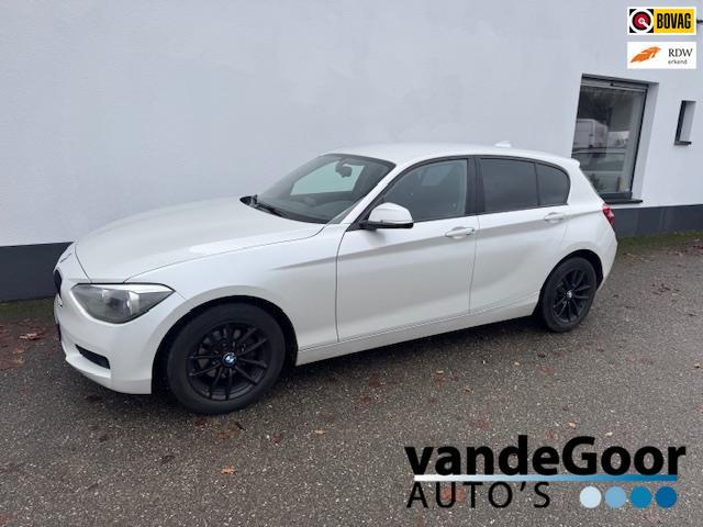 BMW 1-serie 114i Business, '12, 5-drs, 6-bak, navigatie, spo, Auto's, BMW, Bedrijf, Te koop, 1-Serie, ABS, Airbags, Airconditioning