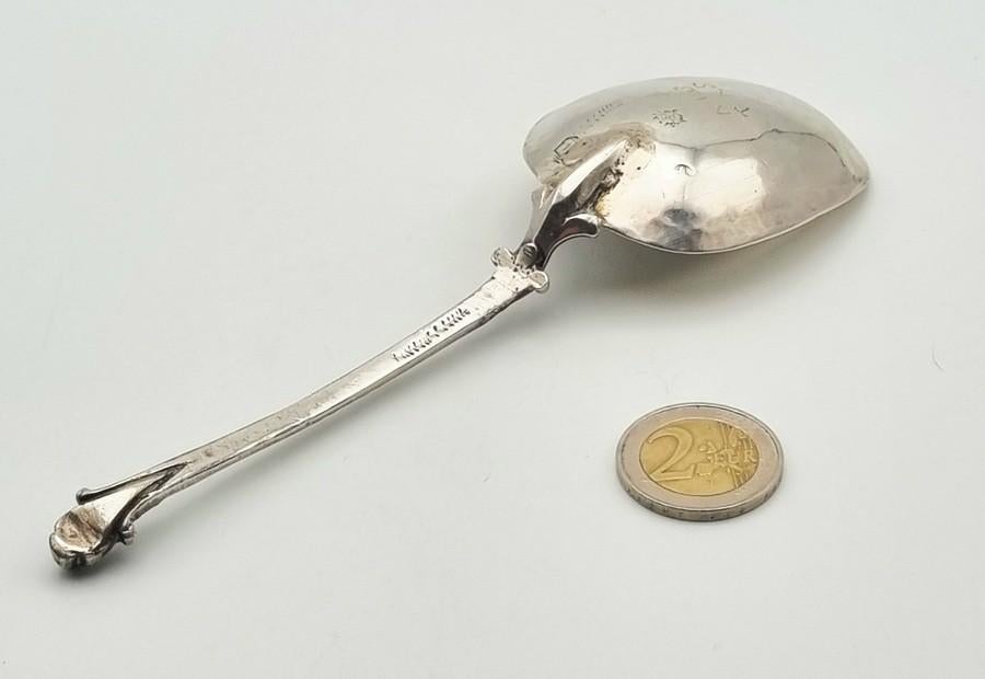 1238. Zilveren lepel, ca. 1700, Ophalen of Verzenden, Zilver