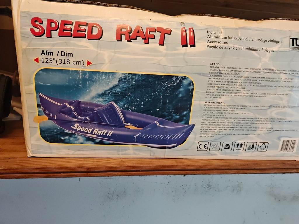 Speed Raft II opblaasbare kajak, Ophalen of Verzenden