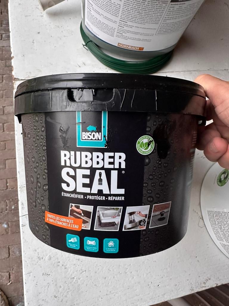 Bison Rubber seal, Ophalen, Zo goed als nieuw, Wit