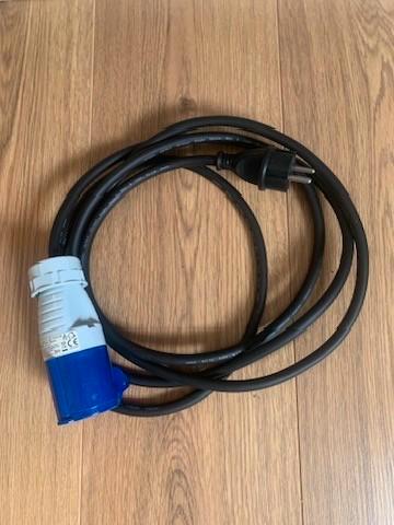 DWS CEE contrastekker verloop naar Schuko 3 meter, Caravans en Kamperen, Kampeeraccessoires, Zo goed als nieuw, Ophalen of Verzenden
