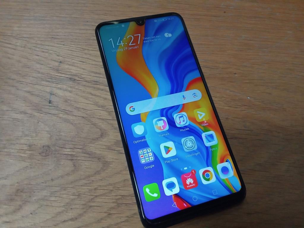 Huawei P30 Lite, Telecommunicatie, Mobiele telefoons | Huawei, Blauw, Touchscreen, Ophalen of Verzenden, Zo goed als nieuw