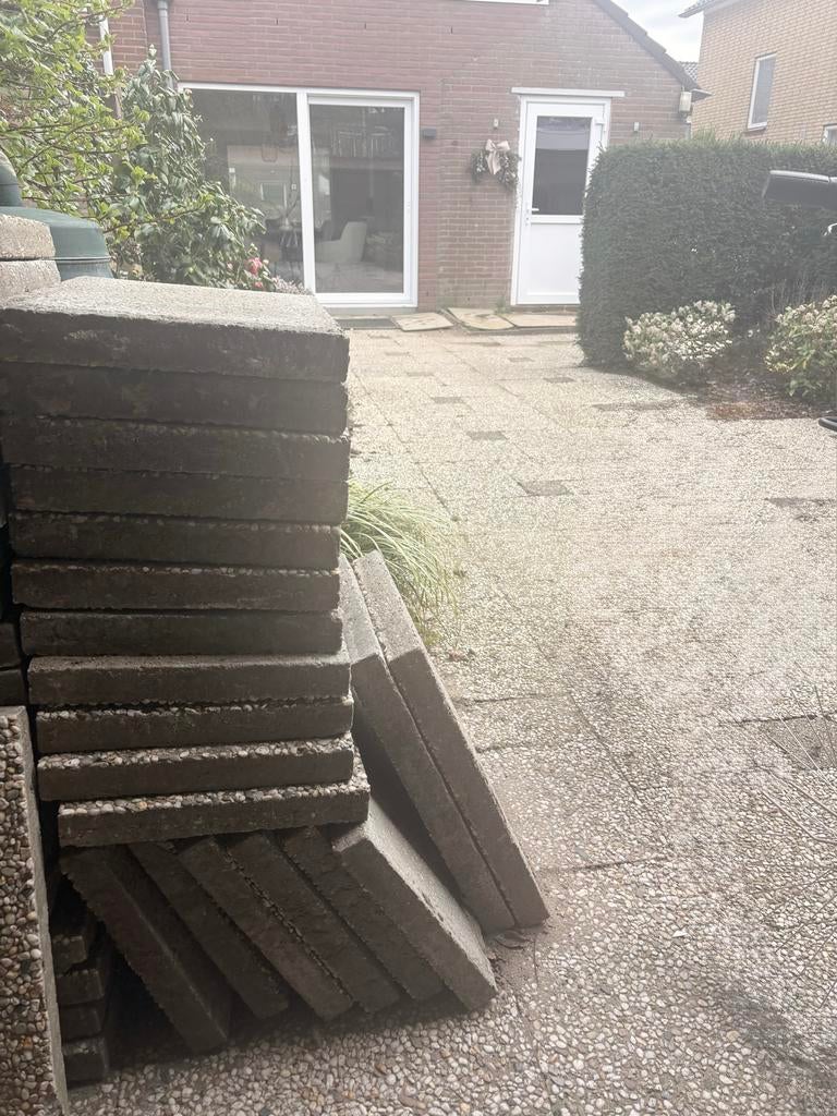Grindtegels voor terras of pad (19stuks), Ophalen, Gebruikt, 10 m² of meer, Grind