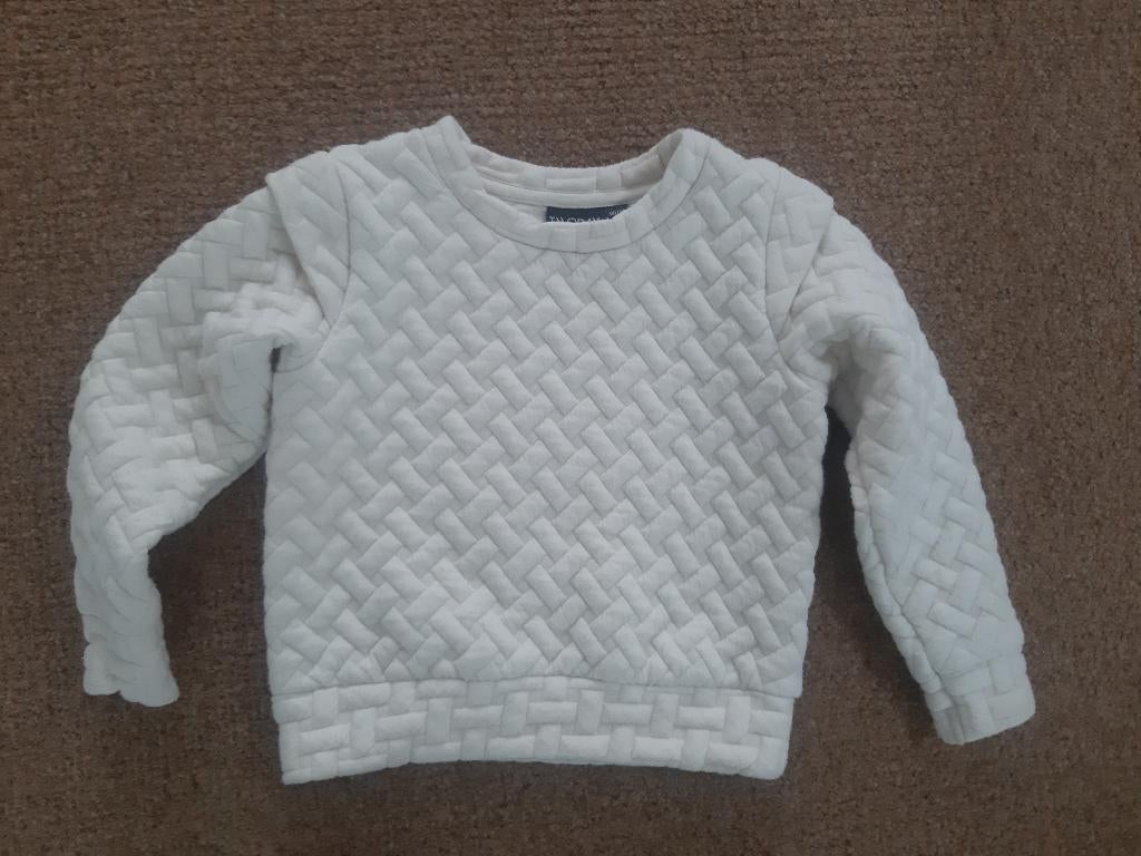 aparte witte trui Today maat 110/116, Kinderen en Baby's, Kinderkleding | Maat 110, Ophalen, Zo goed als nieuw, Meisje, Trui of Vest
