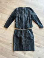 Leren set ms mode maat 42/44, Zwart, Maat 42/44 (L), Ophalen of Verzenden, Zo goed als nieuw