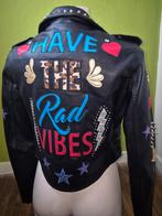 Bershka eco leren jasje 38, Ophalen of Verzenden, Zo goed als nieuw, Maat 38/40 (M), Zwart