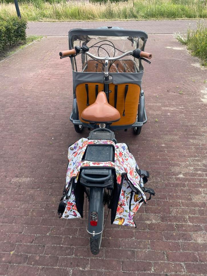 Gebruikte Babboe Curve Elektrische Bakfiets met Huif, Fietsen en Brommers, Fietsen | Bakfietsen, Gebruikt, Overige merken, 2 kinderen