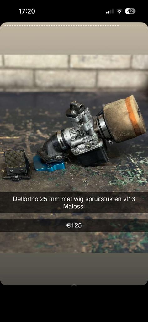 Dellorto 25mm complete inlaat, Ophalen, Zo goed als nieuw, Overige schalen, Auto offroad