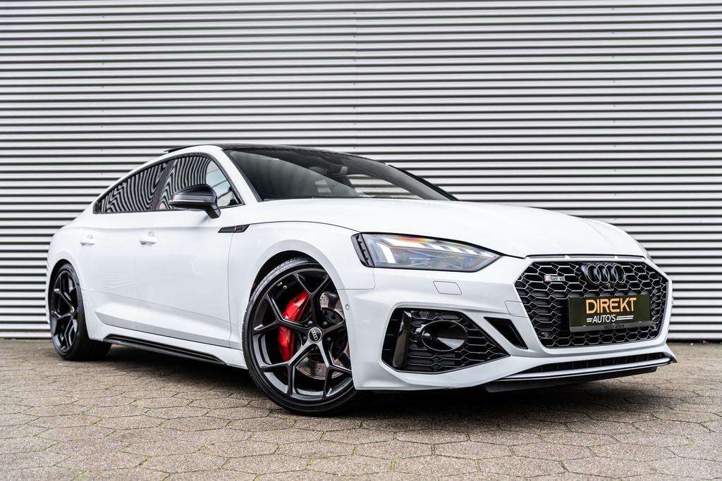 Audi RS5 SPORTBACK 2.9 TFSI Quattro Competition Kuipstoelen, Automaat, Zwart, Wit, Bedrijf