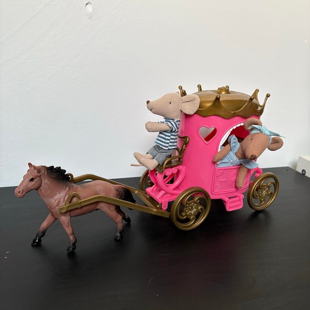 Koets met paard voor Maileg muis (excl. muizen), Ophalen of Verzenden, Gebruikt, Meisje