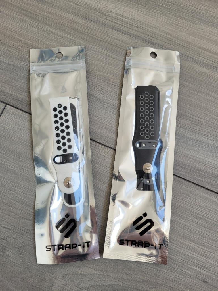 2x nieuwe bandjes Strap It, Samsung Galaxy Watch 5pro, STRAP-IT, Zwart, Nieuw, Ophalen of Verzenden