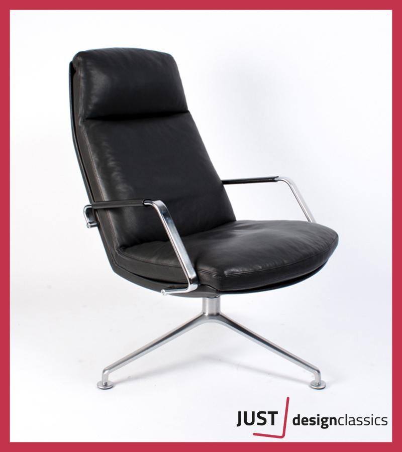 Walter Knoll FK-86 Lounge Zwart Leder, Huis en Inrichting, Fauteuils, Niet ingevuld, Zo goed als nieuw, Niet ingevuld, Niet ingevuld