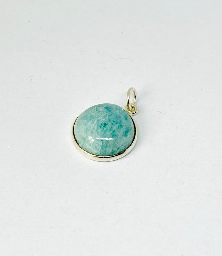 Fantastische Amazoniet Kettinghanger in 925 zilver, zie info, Sieraden, Tassen en Uiterlijk, Kettinghangers, Zo goed als nieuw