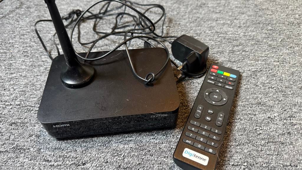 Digitenne ZXV7200 Decoder met afstandsbediening, Ophalen, Gebruikt, Decoder