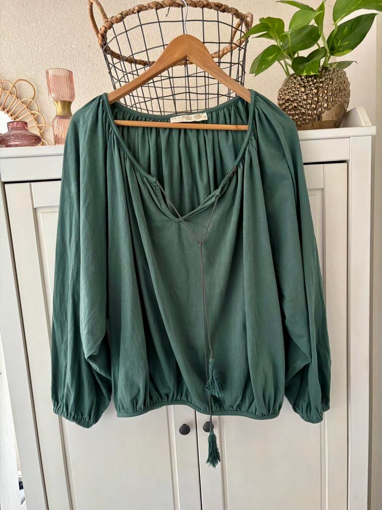 Isla Ibiza blouse maat M, Ophalen of Verzenden, Zo goed als nieuw, Maat 38/40 (M), Groen