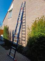Altrex ladder 3 x 9 blauw, Ophalen, Zo goed als nieuw, Ladder, Opvouwbaar of Inschuifbaar