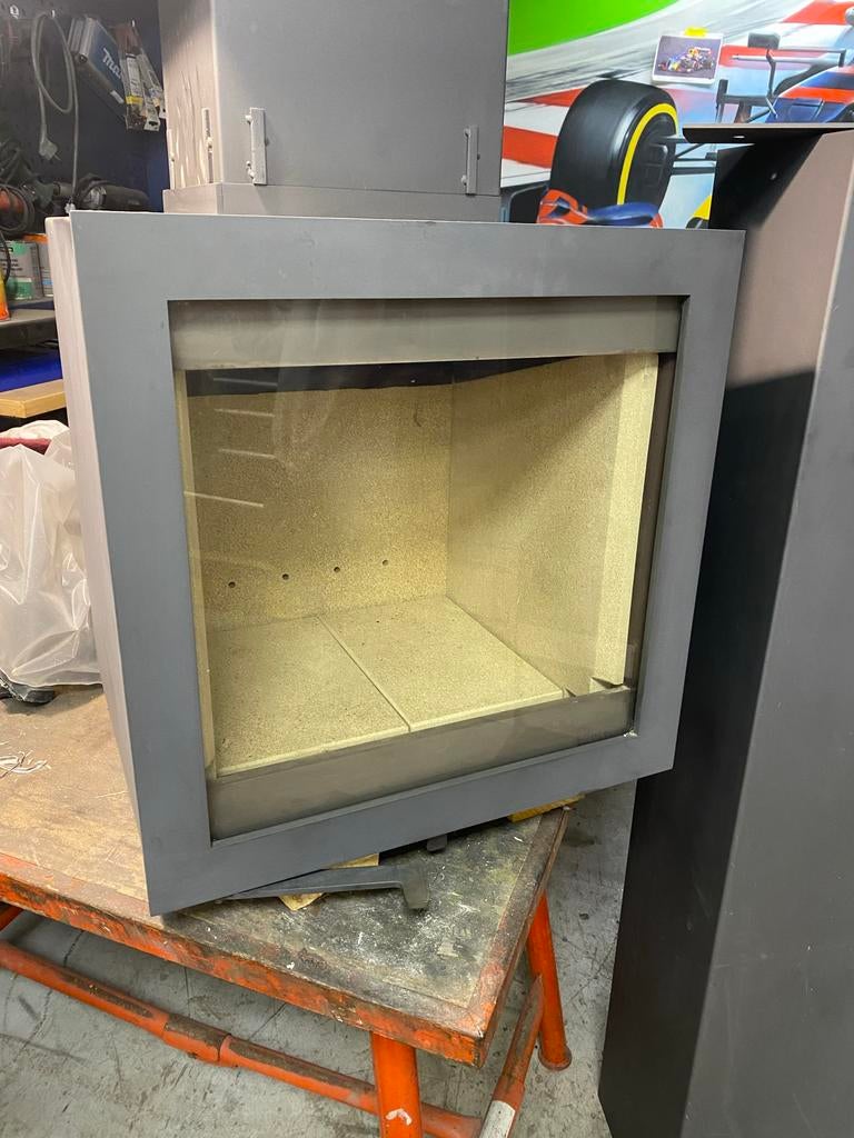 Dik Geurts Bora Cover Houtkachel - Goede Staat, Hoge Efficië, Gebruikt, Houtkachel, Ophalen of Verzenden, Vrijstaand